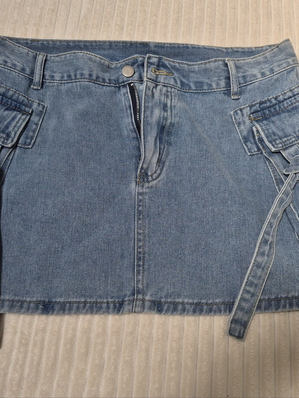 Women's Blue Denim Mini Skirt